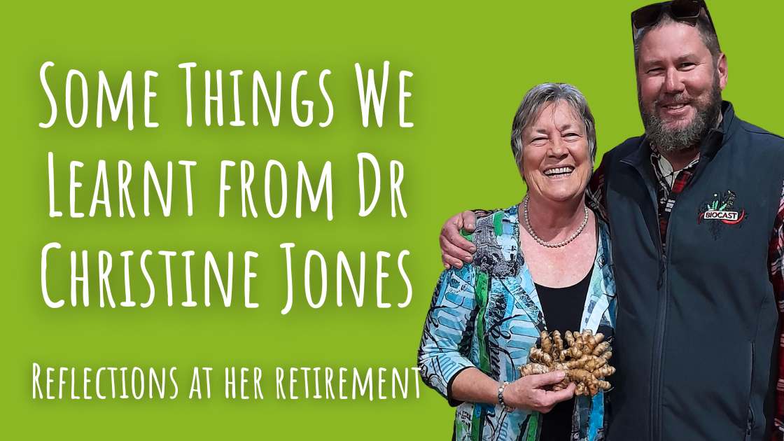 Some things we learnt from Dr Christine Jones