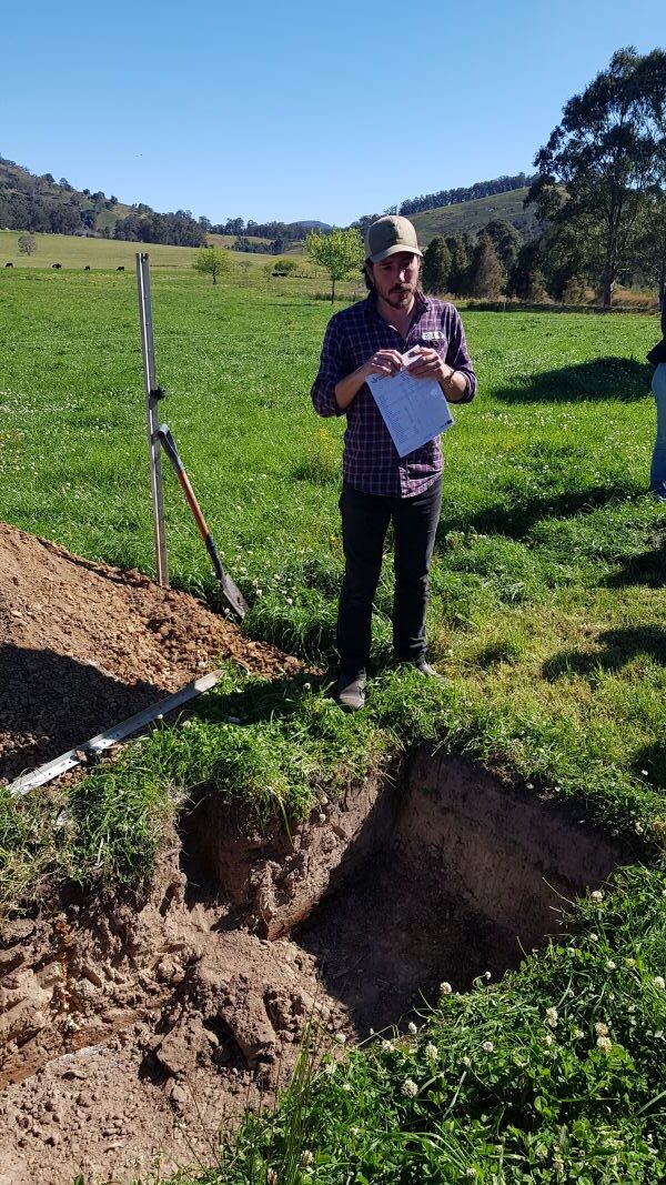 soil pit with Joel WIlliams